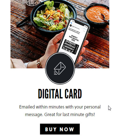 Digital Gift Card